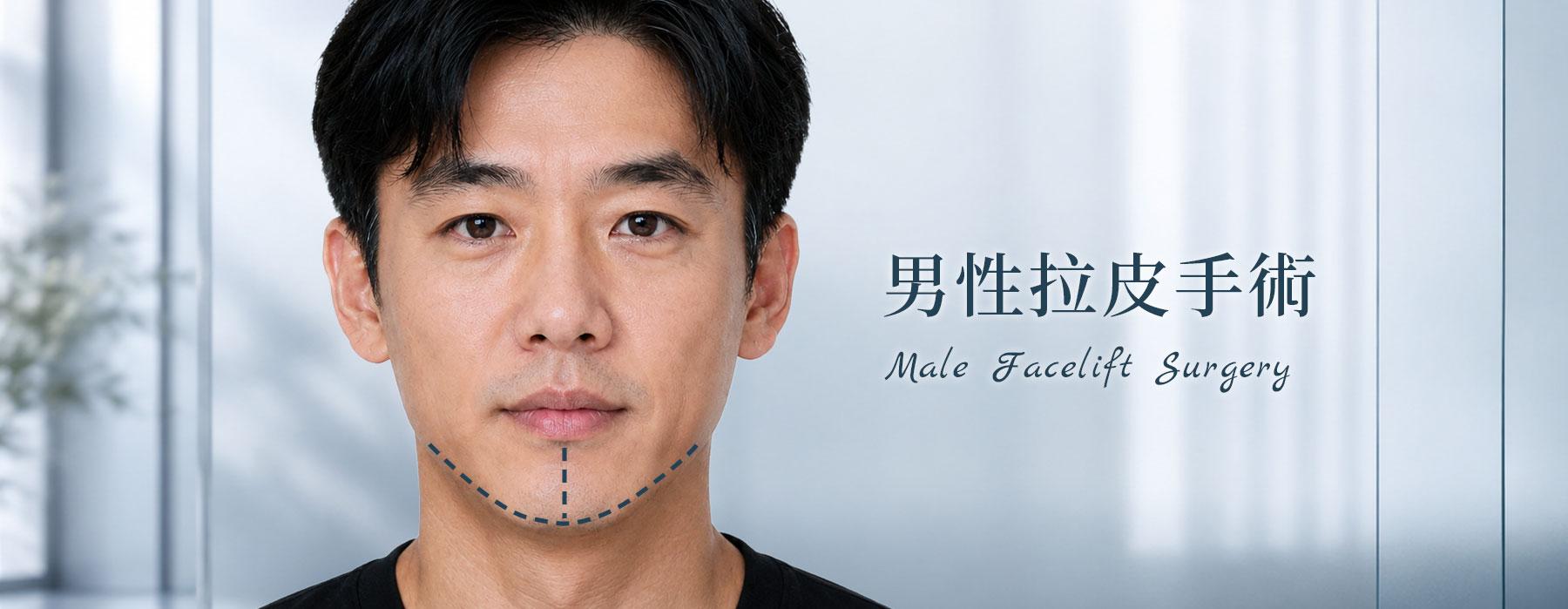 男性臉部拉皮手術