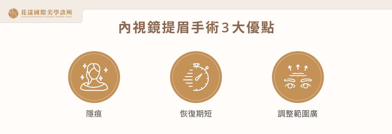 內視鏡提眉手術 3 大優點