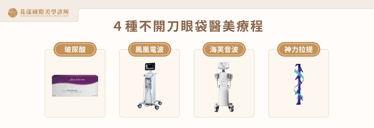 4 種不開刀眼袋醫美療程